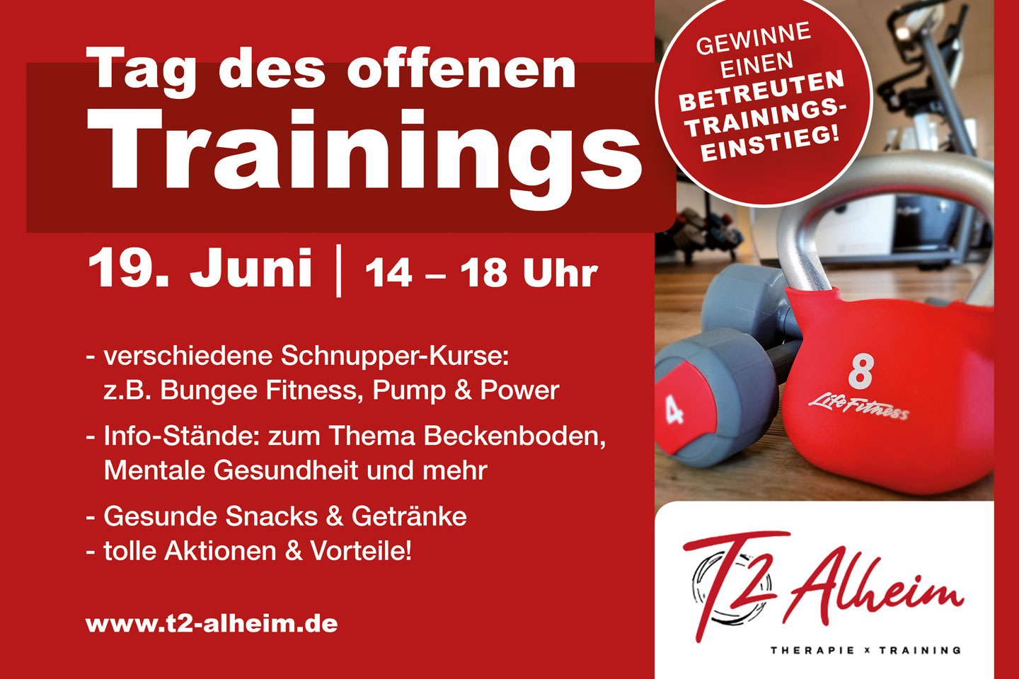 Tag des offenen Trainings am 19. Juni